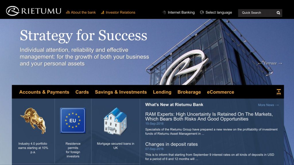 エコペイズ中継銀行のホームページ写真