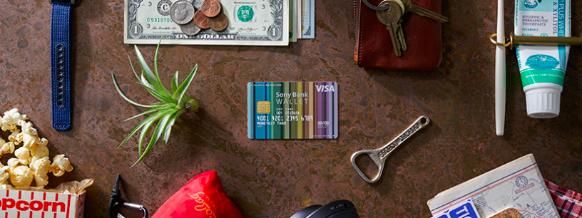 ソニー銀行VISAデビットカードの写真